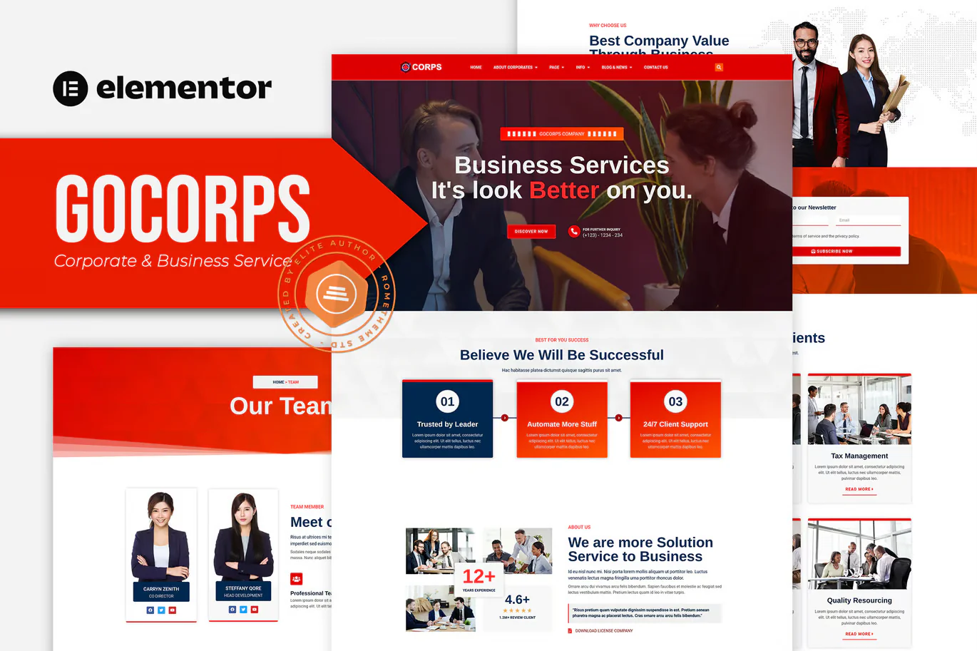 Gocorps - Corporate & Business Service Elementor Kit