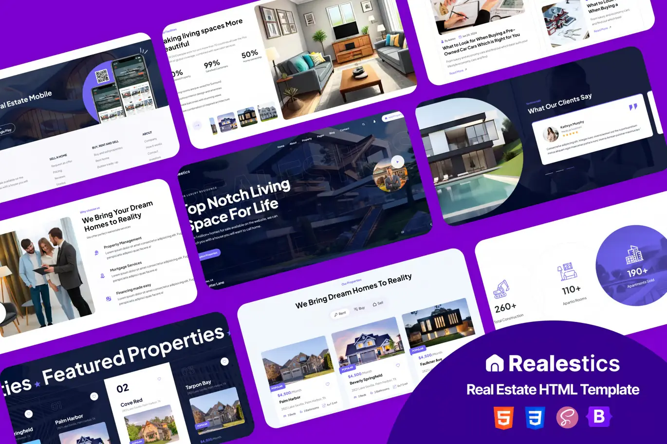 Realestics - Real Estate HTML Template